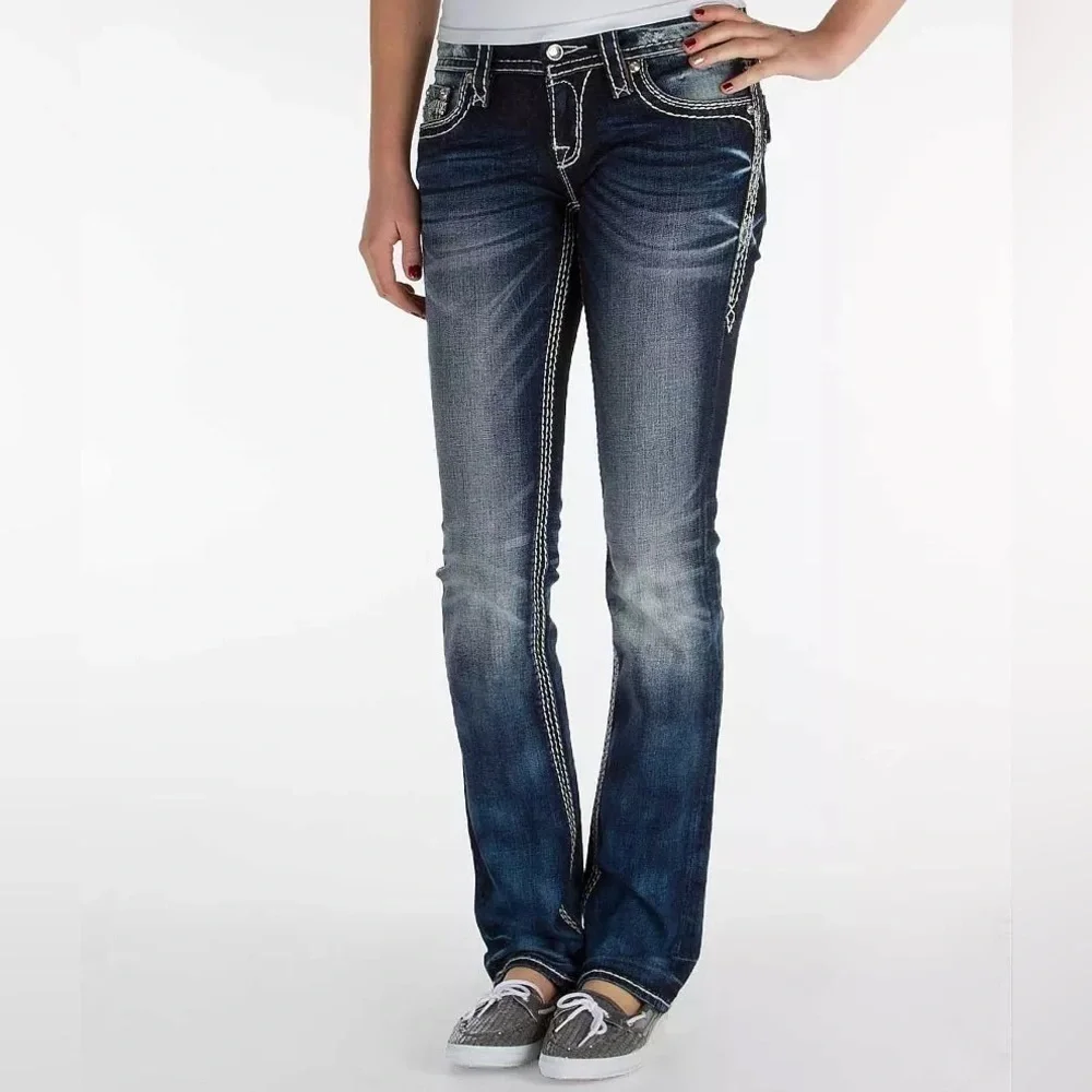 Rock Revival Berry Straight Stretch Jean, Size 28